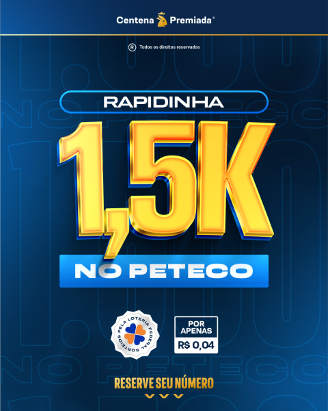 RAPIDINHA R$1.500,00 NO PIX #025